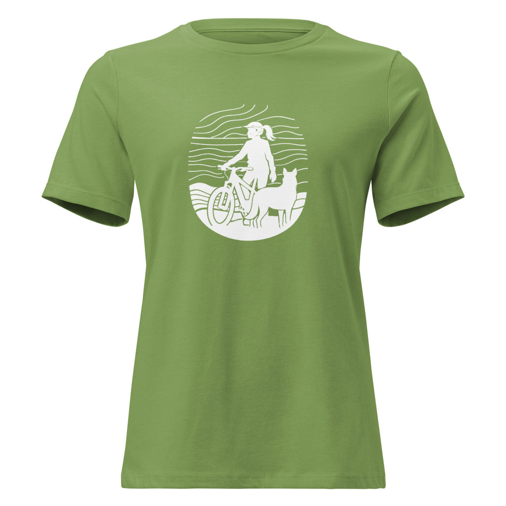 Chill Ride Tee, Women's, Leaf, Front